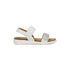 Sandali bianchi con cinturino elastico e applicazione di strass 10 Baci, Scarpe Bambini, SKU k285000139, Immagine 0
